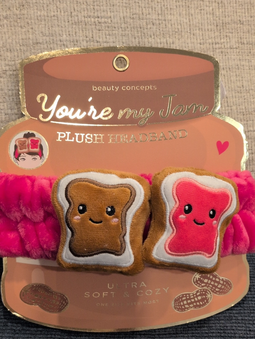 Beauty Concepts You're my Jam Plush Pink Headband